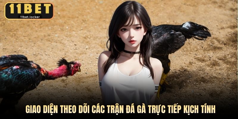 Giao diện theo dõi các trận đá gà trực tiếp kịch tính